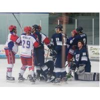 Aston Rebels Scuffle with the Wilkes-Barre/Scranton Knights