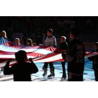 San Antonio Rampage Military Appreciation Night Flag Unveiling
