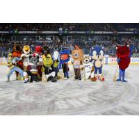 Mascot Broomball at the Chicago Wolves vs. Milwaukee Admirals Game