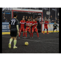 Milwaukee Wave Prepare for a Free Kick vs. the Chicago Mustangs