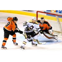 Lehigh Valley Phantoms Defend against the Wilkes-Barre/Scranton Penguins