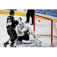 Ontario Reign C Nic Dowd Scores against the San Antonio Rampage