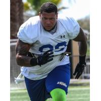 Tampa Bay Storm Defensive Lineman Rony Barrow