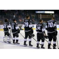 Ontario Reign Line up for the National Anthem