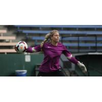 Sky Blue FC Goalkeeper Caroline Stanley with Seattle Reign FC