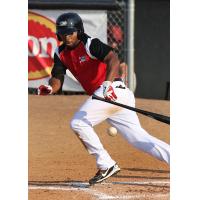 Matty Johnson of the Sioux City Explorers at Bat