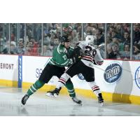 Chicago Wolves RW Jordan Caron Delivers a Hit vs. the Rockford IceHogs