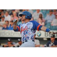 Travis Taijeron hit a two-run home run for the Syracuse Mets on Thursday night