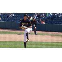 Blake Cederlind pitches for the West Virginia Power