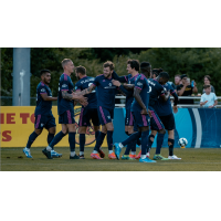 South Georgia Tormenta FC reacts after a goal against FC Tucson