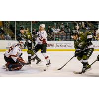 Texas Stars test the Cleveland Monsters defense