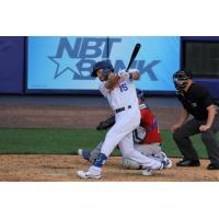 Drew Jackson of the Syracuse Mets collects a hit