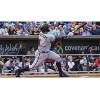 Shea Langeliers of the Mississippi Braves