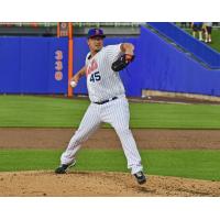 Syracuse Mets pitcher Vance Worley pitched eight innings of one-run baseball on Sunday