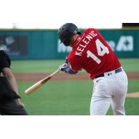 Jarred Kelenic of the Tacoma Rainiers takes a swing