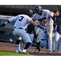 Somerset Patriots Oswaldo Cabrera and Michael Beltre