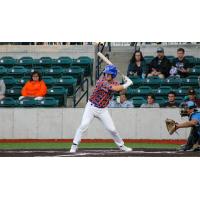 Jake Berg at bat for the Green Bay Booyah