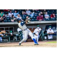 Juan Carlos Negret launches a homer for the Columbia Fireflies