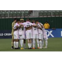 Forward Madison FC huddles vs. North Texas SC