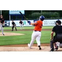 Cheslor Cuthbert hit two home runs for the Syracuse Mets in game two of Wednesday's doubleheader