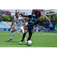 Colorado Springs Switchbacks FC midfielder Phillip Mayaka vs. San Antonio FC