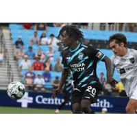 Colorado Springs Switchbacks FC midfielder Phillip Mayaka vs. San Antonio FC