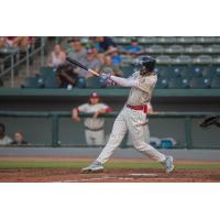 Will Kengor drives his first of two home runs of the game for the Kansas City Monarchs