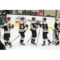 Wheeling Nailers exchange congratulations