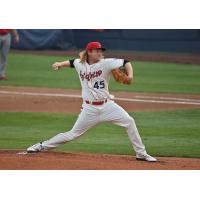 Spokane Indians pitcher Noah Davis