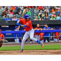 Mark Vientos hit his seventh home run of the season for the Syracuse Mets on Friday night