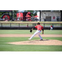 Fayetteville Woodpeckers pitcher Edinson Batista