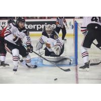 Goaltender Michael Lackey with the Indy Fuel