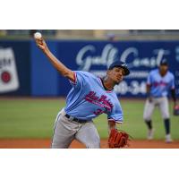 Pensacola Blue Wahoos pitcher Eury Pérez