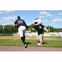 Tri-City ValleyCats' Carson McCusker and SouthPaw