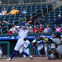 New York Boulders infielder Austin Dennis