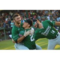 Vermont Mountaineer's Nic Notarangelo home run celebration