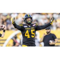 Hamilton Tiger-Cats linebackers Jovan Santos-Knox