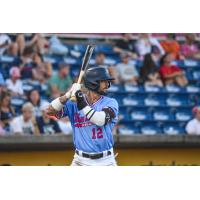 Pensacola Blue Wahoos' Will Banfield at bat