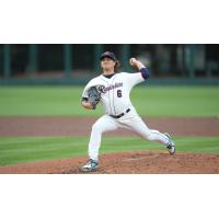 Tacoma Rainiers' Austin Warner on the mound