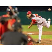 Grant Larson of the Ottawa Titans on the mound