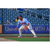 Pensacola Blue Wahoos' Cobie Fletcher-Vance in action