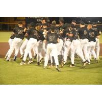 West Virginia Black Bears rush the field