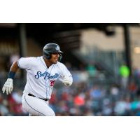 Leandro Cedeño with the Amarillo Sod Poodles