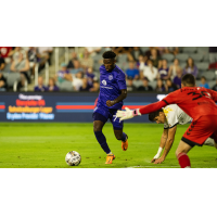 Louisville City FC forward Enoch Mushagalusa