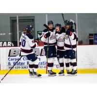 Saginaw Spirit celebrate win