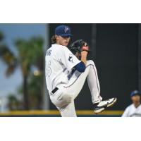 Pensacola Blue Wahoos' Zach King on the mound