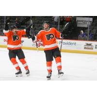 Philadelphia Flyers' Tyson Foerster on the ice