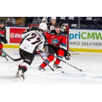 Kelowna Rockets' Kyren Gronick vs. Vancouver Giants