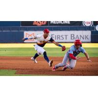 Tulsa Drillers' Leonel Valera in action