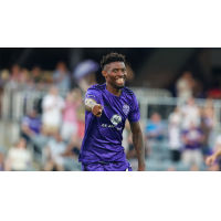 Louisville City FC forward Enoch Mushagalusa